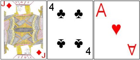 Three card total to fifteen combination Three card total to fifteen combination