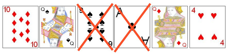 Example move in Double Jump solitaire Example move in Double Jump solitaire