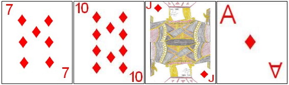 Four card flush Four card flush