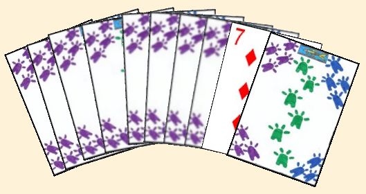 Spitze card exposed in Players hand Spitze card exposed in Players hand