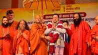 Prayagraj: CM Pushkar Singh Dhami Honoured By Saints At 'Equality And Harmony' Program