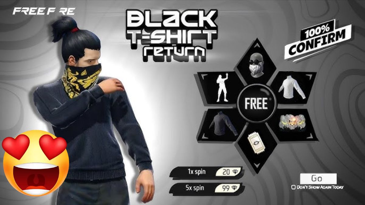 Garena Free Fire Max Redeem Codes For June 2, 2025: Unlock AC80 Phantasmal Touch, Black T-Shirt, Cashmere Turtleneck Top And...