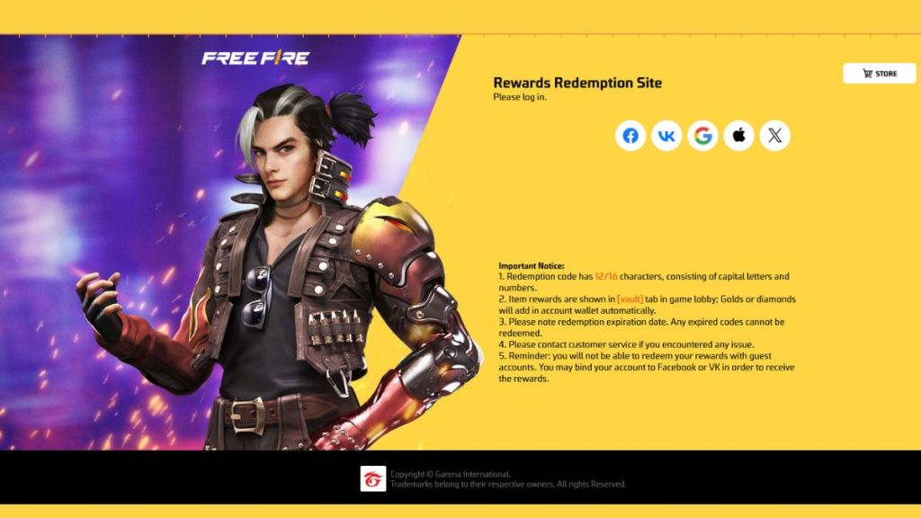 Garena Free Fire Max Redeem Codes For June 5, 2025
